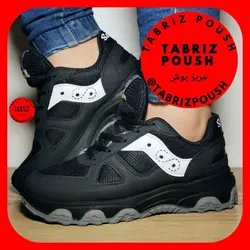 کفش پیاده روی طبی ساکونی زیره تزریق تضمینی مشکی _ تبریز پوش