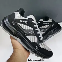 کفش راحتی زیره تزریق ساکونی رنگ مشکی طوسی _ تبریز پوش