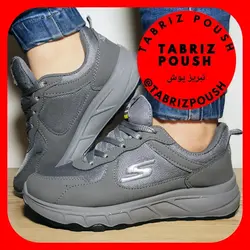 کفش طبی راحتی پیاده روی اسکیچرز زیره تزریق طوسی _تبریز پوش