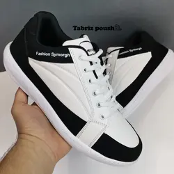 کفش تبریز طبی مردانه مدل سپهر ضد آب کف دور دوخت رنگ سفید _ تبریز پوش