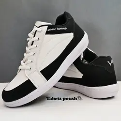 کفش تبریز طبی مردانه مدل سپهر ضد آب کف دور دوخت رنگ سفید _ تبریز پوش