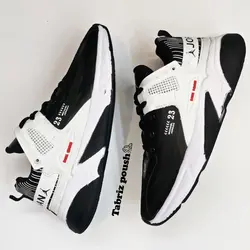 کفش راحتی ضد آب مدل نایک جردن 23 رنگ مشکی سفید کف دور دوخت _ تبریز پوش