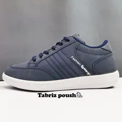 کفش تبریز طبی ست زنانه و مردانه مدل سپهر ضد آب کف دور دوخت رنگ آبی طرح لی _ تبریز پوش