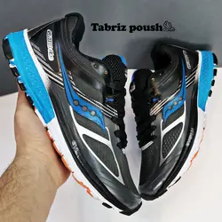 کفش اسپرت های کپی وارداتی طبی زیره eva مدل saucony ساکونی رنگ مشکی آبی _ تبریز پوش