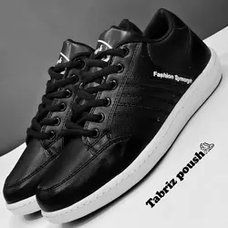 کفش تبریز پیاده روی طبی مدل سپهر رنگ مشکی کف دور دوخت و تضمینی _ تبریز پوش