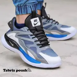 کفش اسپرت های کپی وارداتی طبی زیره دو تیکه مدل نایک رنگ مشکی آبی _ تبریز پوش