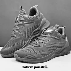 کفش راحتی پیاده روی طبی مدل آدیداس آلفابون شرکتی زیره تزریق رنگ طوسی تضمینی _ تبریز پوش