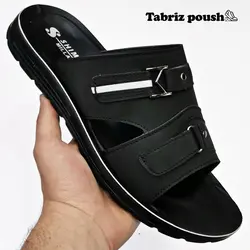 دمپایی مردانه طبی شیما مدل میلان مشکی زیره تزریق (صندل مردانه) کد 407 _ تبریز پوش