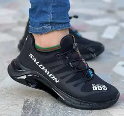 کفش اسپرت های کپی وارداتی طبی زیره کپسولی دو تیکه مدل سالامون رنگ مشکی _ تبریز پوش