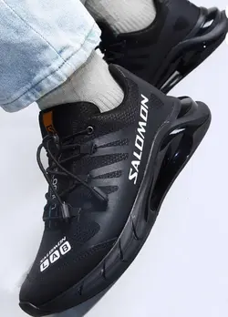 کفش اسپرت های کپی وارداتی طبی زیره کپسولی دو تیکه مدل سالامون رنگ مشکی _ تبریز پوش