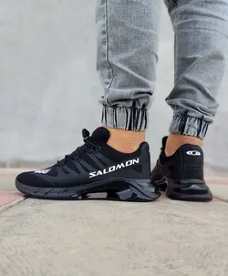 کفش اسپرت های کپی وارداتی طبی زیره کپسولی دو تیکه مدل سالامون رنگ مشکی _ تبریز پوش