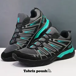 کفش اسپرت وارداتی طبی زیره دو تیکه مدل سالامون X_ULTRA رنگ طوسی _ تبریز پوش