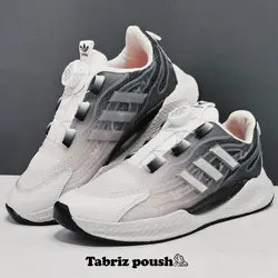 کفش اسپرت وارداتی بند دیسکی (زیپ لاین) طبی زیره کپسولی دو تیکه مدل آدیداس رنگ سفید _ تبریز پوش