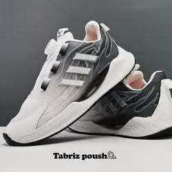 کفش اسپرت وارداتی بند دیسکی (زیپ لاین) طبی زیره کپسولی دو تیکه مدل آدیداس رنگ سفید _ تبریز پوش