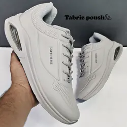 کفش اسپرت های کپی وارداتی طبی زیره کپسول دار مدل اسکیچرز رنگ طوسی _ تبریز پوش