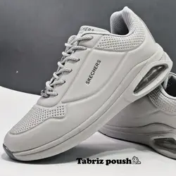 کفش اسپرت های کپی وارداتی طبی زیره کپسول دار مدل اسکیچرز رنگ طوسی _ تبریز پوش
