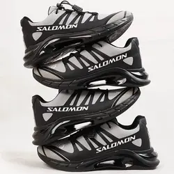 کفش اسپرت های کپی وارداتی طبی سالامون زیره کپسولی دو تیکه رنگ طوسی  _ تبریز پوش