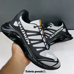 کفش اسپرت های کپی وارداتی طبی سالامون زیره کپسولی دو تیکه رنگ طوسی  _ تبریز پوش