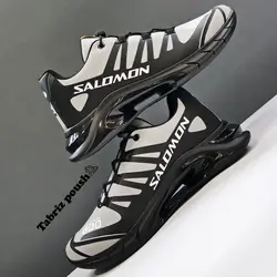 کفش اسپرت های کپی وارداتی طبی سالامون زیره کپسولی دو تیکه رنگ طوسی  _ تبریز پوش