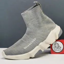 کفش جورابی بالنسیاگا طوسی زنانه و پسرانه _ تبریز پوش