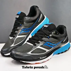 کفش اسپرت های کپی وارداتی طبی زیره eva مدل saucony ساکونی رنگ مشکی آبی _ تبریز پوش