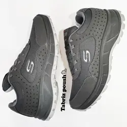 کفش کوهنوردی طبی زیره تزریق ضد آب مدل اسکیچرز تضمینی طوسی حمید اسپرت _ تبریز پوش