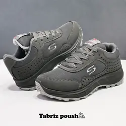 کفش کوهنوردی طبی زیره تزریق ضد آب مدل اسکیچرز تضمینی طوسی حمید اسپرت _ تبریز پوش