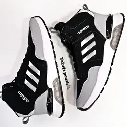 نیم بوت ضد آب طبی آدیداس رویه طرح چرم رنگ مشکی _ تبریز پوش