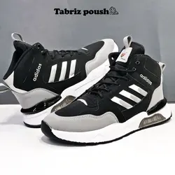 نیم بوت ضد آب طبی آدیداس رویه طرح چرم رنگ مشکی _ تبریز پوش