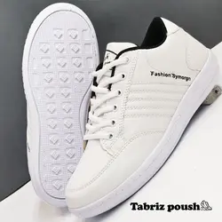 کفش تبریز پیاده روی طبی مدل سپهر رنگ سفید کف دور دوخت و تضمینی _ تبریز پوش