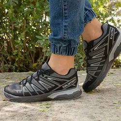 کفش اسپرت وارداتی طبی زیره دو تیکه مدل سالامون X_ULTRA رنگ طوسی مشکی _ تبریز پوش