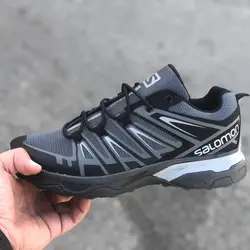 کفش اسپرت وارداتی طبی زیره دو تیکه مدل سالامون X_ULTRA رنگ طوسی مشکی _ تبریز پوش