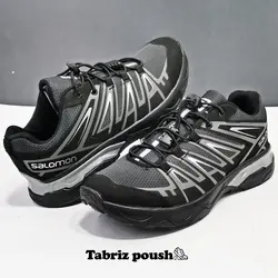 کفش اسپرت وارداتی طبی زیره دو تیکه مدل سالامون X_ULTRA رنگ طوسی مشکی _ تبریز پوش
