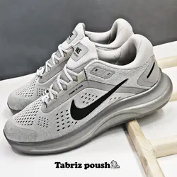 کفش اسپرت های کپی وارداتی طبی زیره کپسول دار مدل نایک زوم رنگ طوسی _ تبریز پوش
