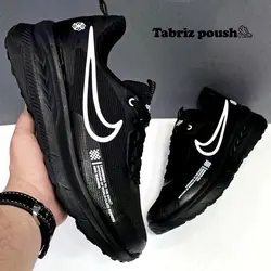 کفش پیاده روی مردانه طبی مدل نایک زیر تزریق مشکی _ تبریز پوش