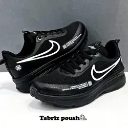 کفش پیاده روی مردانه طبی مدل نایک زیر تزریق مشکی _ تبریز پوش