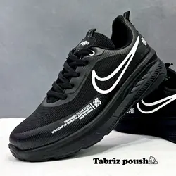 کفش پیاده روی مردانه طبی مدل نایک زیر تزریق مشکی _ تبریز پوش
