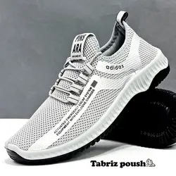 کفش جورابی طبی راحتی آدیداس زیره تزریق قابل شستشو طوسی _ تبریز پوش