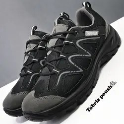 کفش کوهنوردی و روزمره طبی هومتو مشکی زیره تزریق تضمینی _تبریز پوش