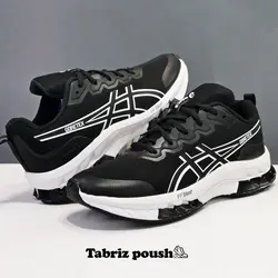 کفش آسیکس asics طبی زیره دو تیکه در حد اورجینال مشکی _ تبریز پوش