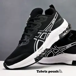 کفش آسیکس asics طبی زیره دو تیکه در حد اورجینال مشکی _ تبریز پوش