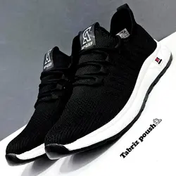 کفش جورابی طبی پياده روی ضد تعریق راحتی مشکی _ تبریز پوش