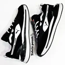 کفش اسپرت وارداتی پوما R2 طبی زیره کپسولی دو تیکه مشکی _ تبریز پوش