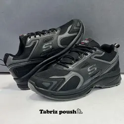 کفش کوهنوردی و روزمره طبی اسکیچرز مشکی زیره تزریق حمید اسپرت _تبریز پوش