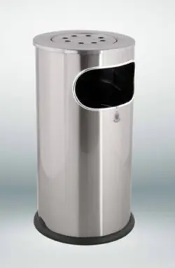 سطل زباله استیل جا سیگاری دار