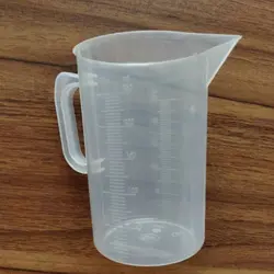 بشر پلاستیکی دسته دار ۲۵۰ میلی لیتری