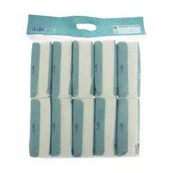 دستمال کاغذی 100 برگ هوبار مدل White بسته 10 عددی