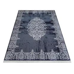 گلیم ماشینی دنیای فرش طرح اطلسی کد 47