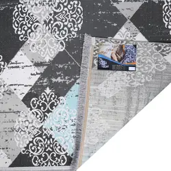 گلیم ماشینی دنیای فرش مدل نسترن کد 1077