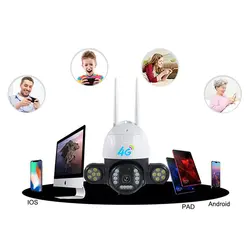 دوربین مداربسته تحت شبکه مدل 4G سیم کارتی P20